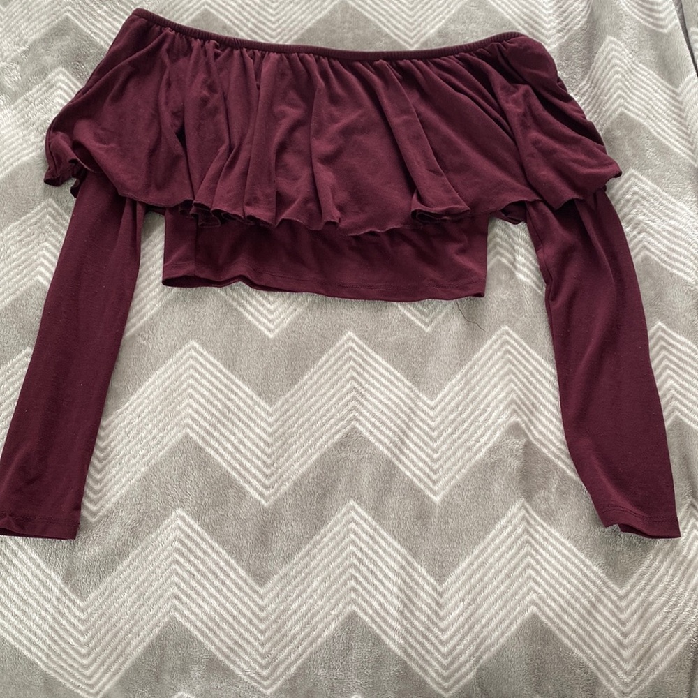 Forever 21 long sleeve crop top